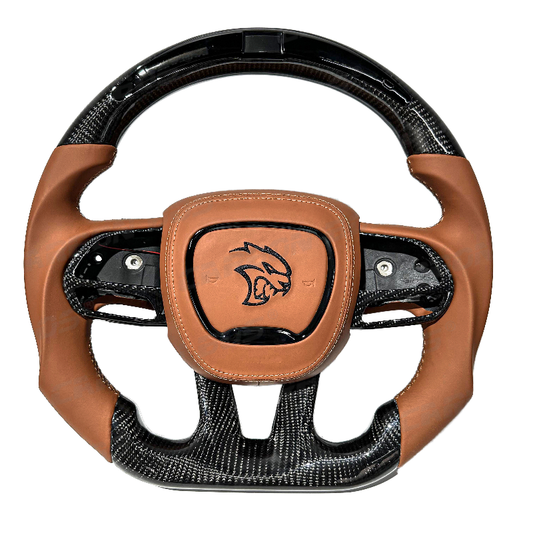 VM Carbon fiber steering wheel for Dodge Challenger (2015-2023)