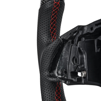 Carbon Fiber Steering Wheel For Chevrolet Camaro 2016-2024 Perforated Leather Steering Wheel Car Accessories