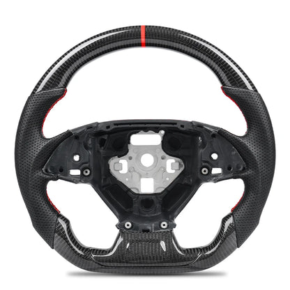 Carbon Fiber Steering Wheel For Chevrolet Camaro 2016-2024 Perforated Leather Steering Wheel Car Accessories